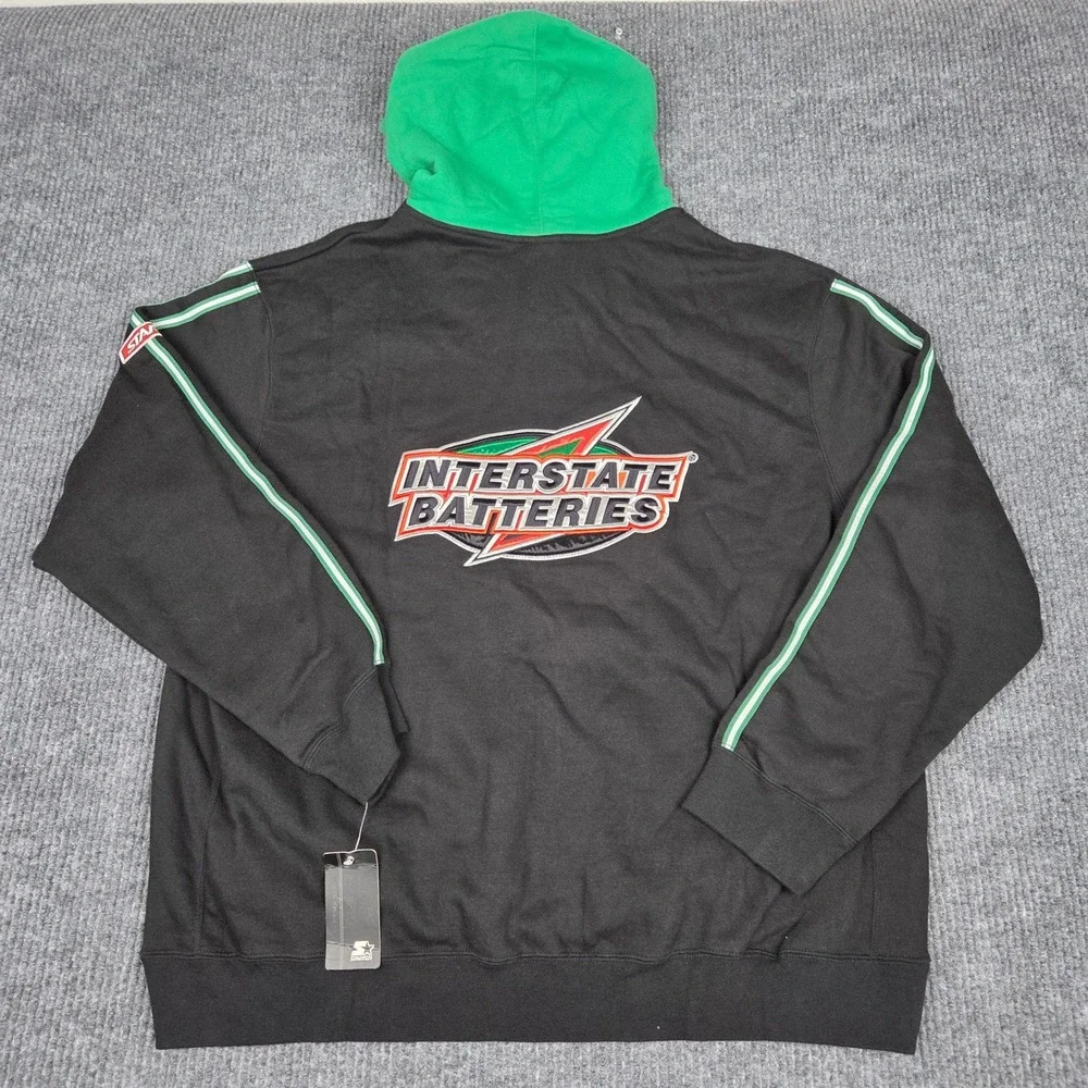 Starter NASCAR Joe Gibbs Racing Interstate Batteries 18 Crew Zip Hoodie Mens 2XL